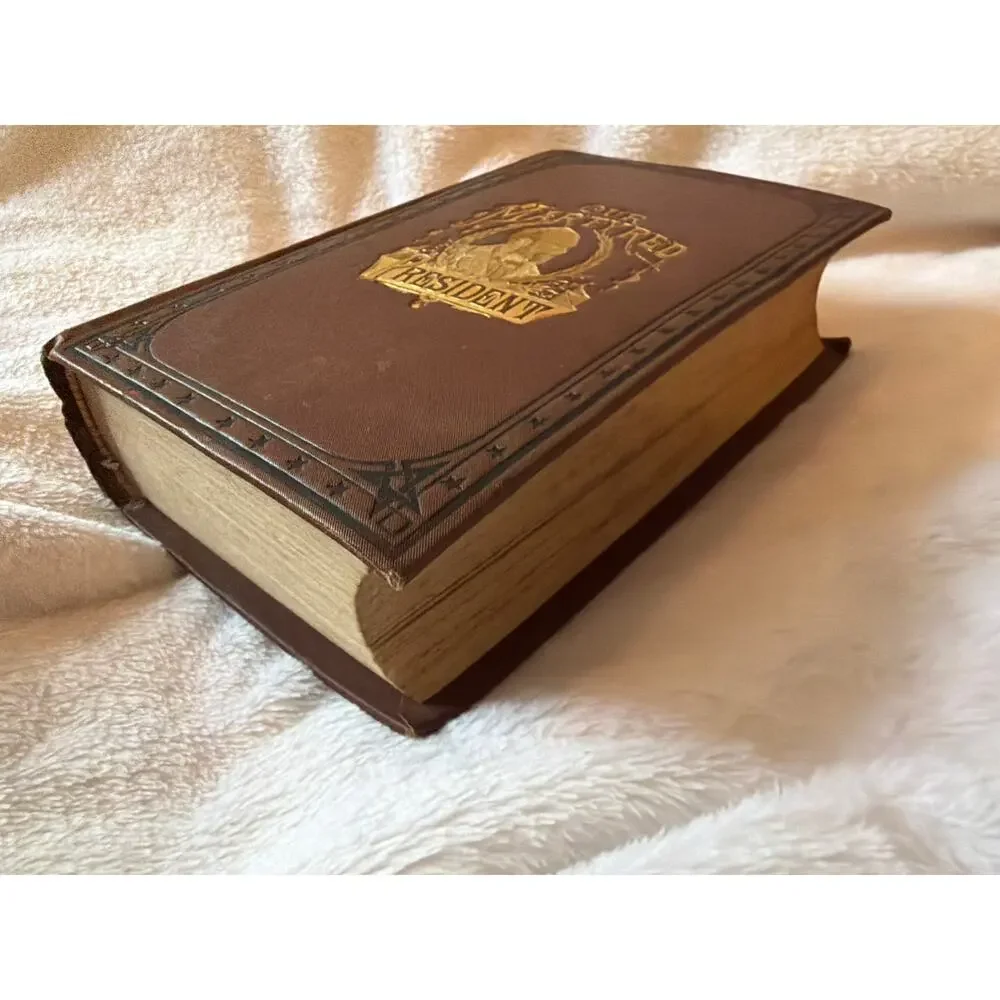 Antique Our Martyred President James A Garfield Illustrated History Book RARE